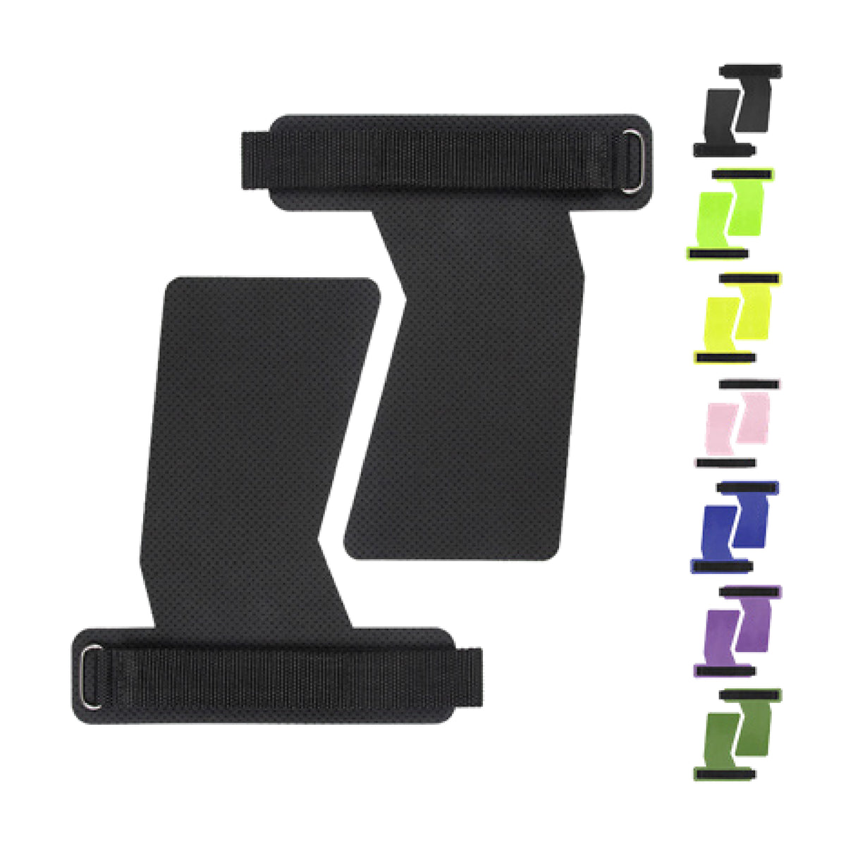Custom padded lifting grips, Style 1-1053 for private-label fitness brands