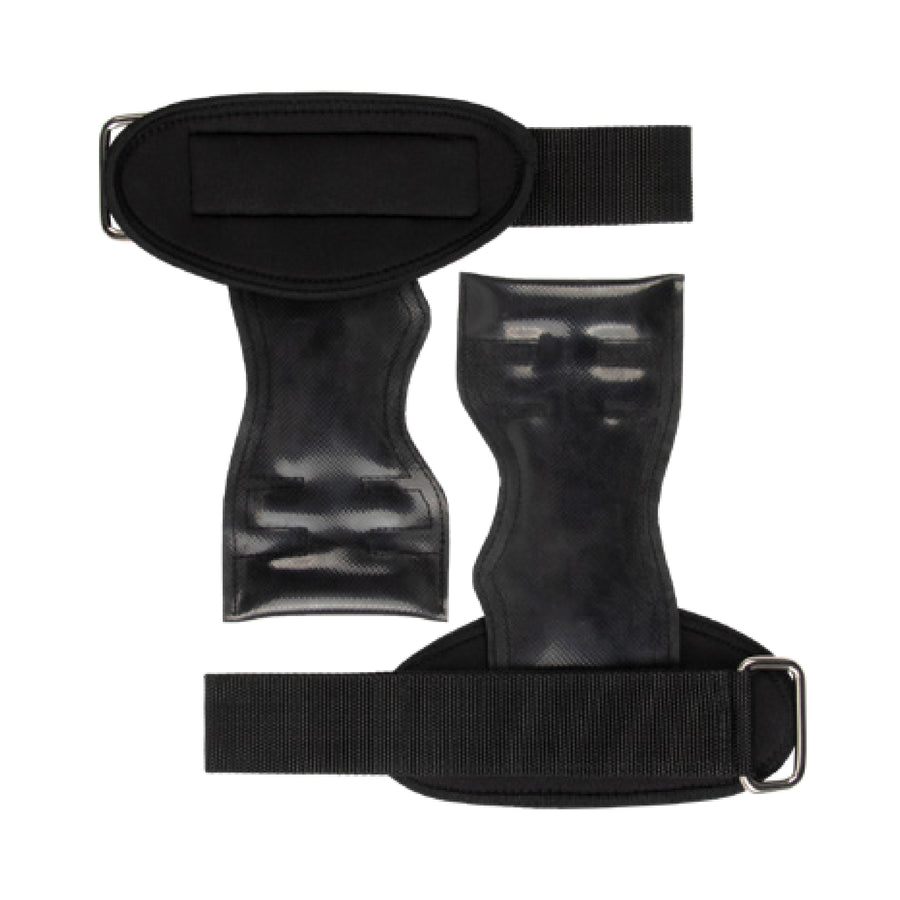 Custom padded lifting grips, Style 1-1062 for private-label fitness brands