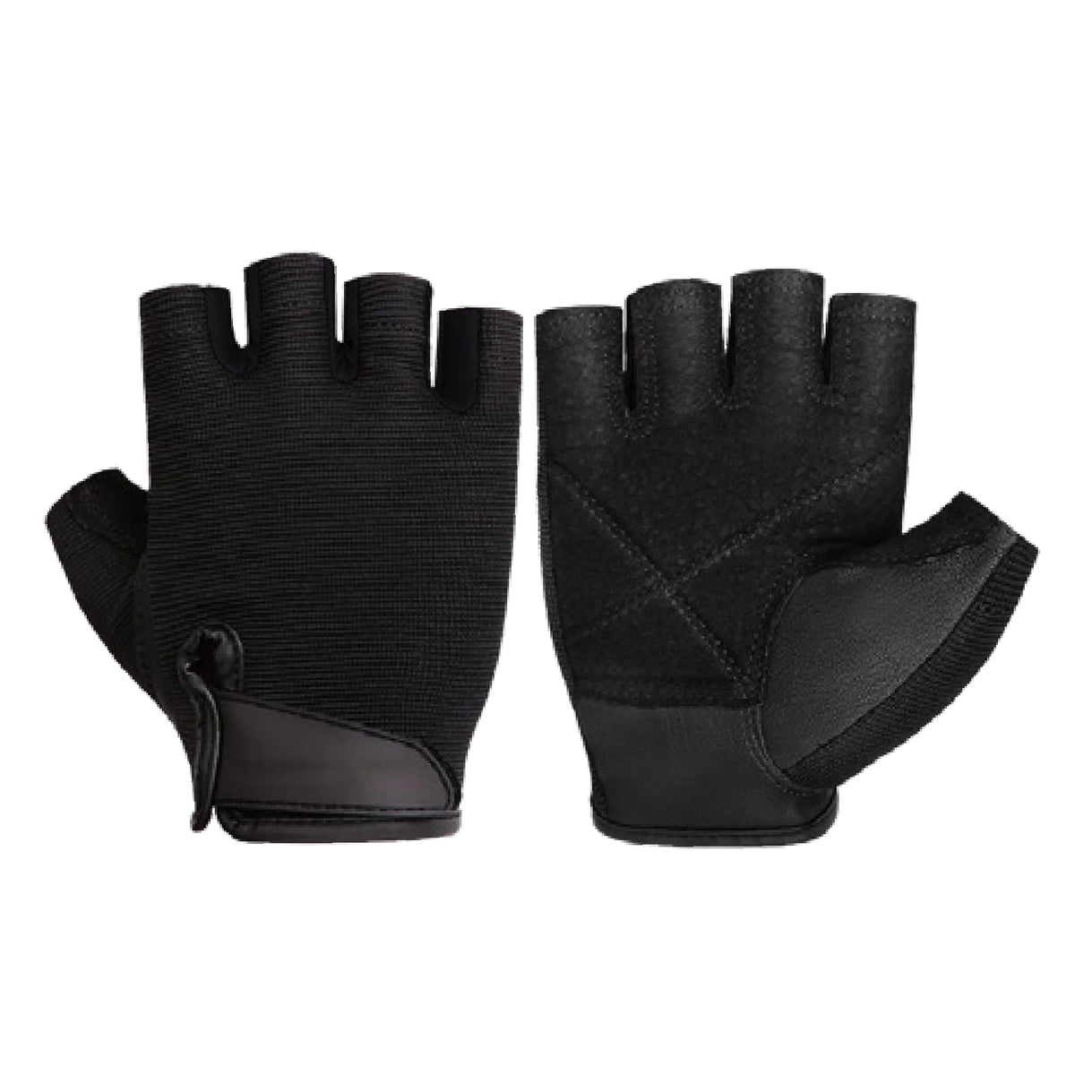 Custom fingerless gym gloves, Style 1-2022 for private-label fitness brands