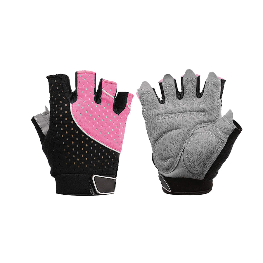 Custom fingerless gym gloves, Style 1-2027 for private-label fitness brands