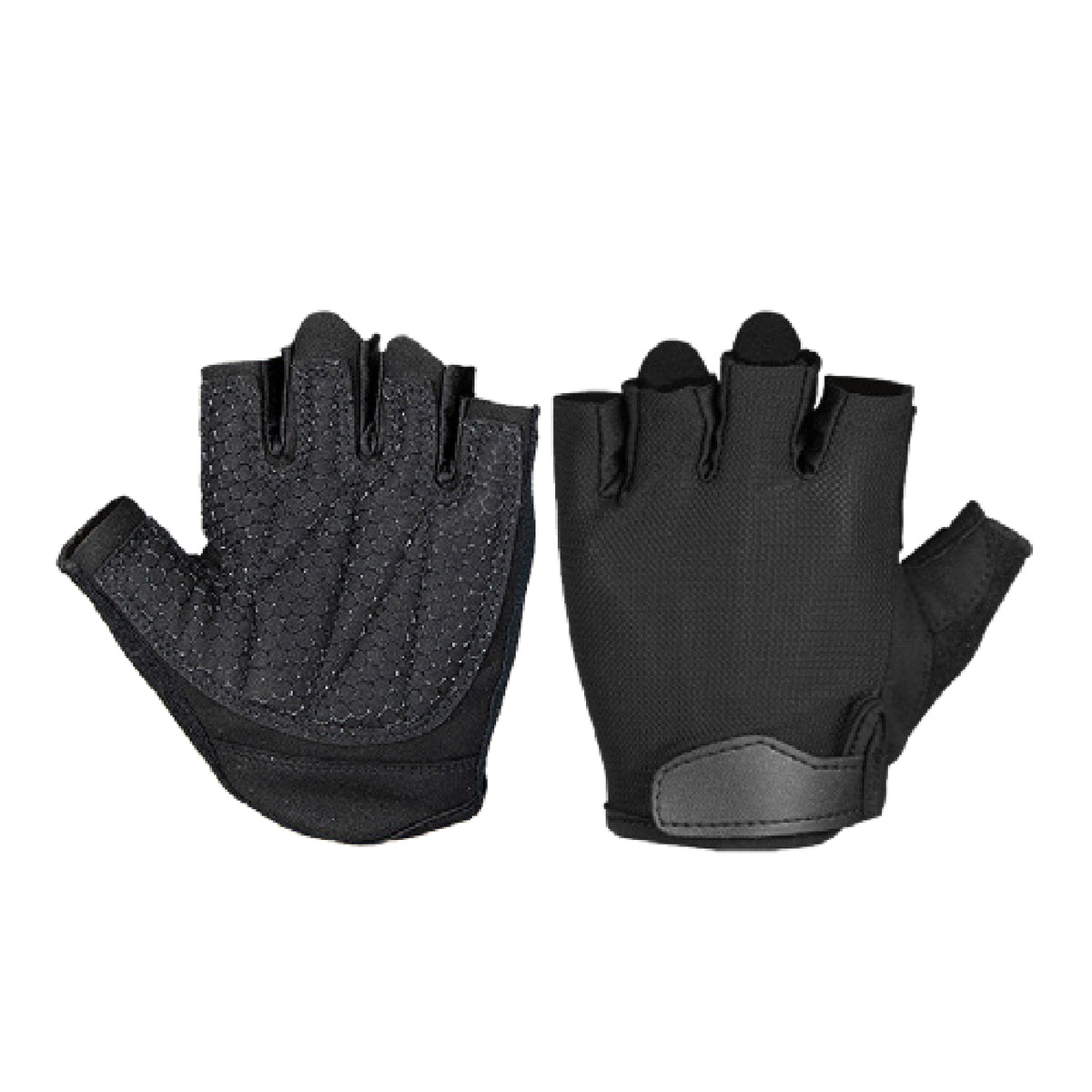 Custom fingerless gym gloves, Style 1-2035 for private-label fitness brands