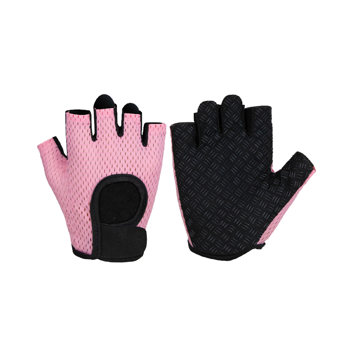 Custom fingerless gym gloves, Style 1-2040 for private-label fitness brands
