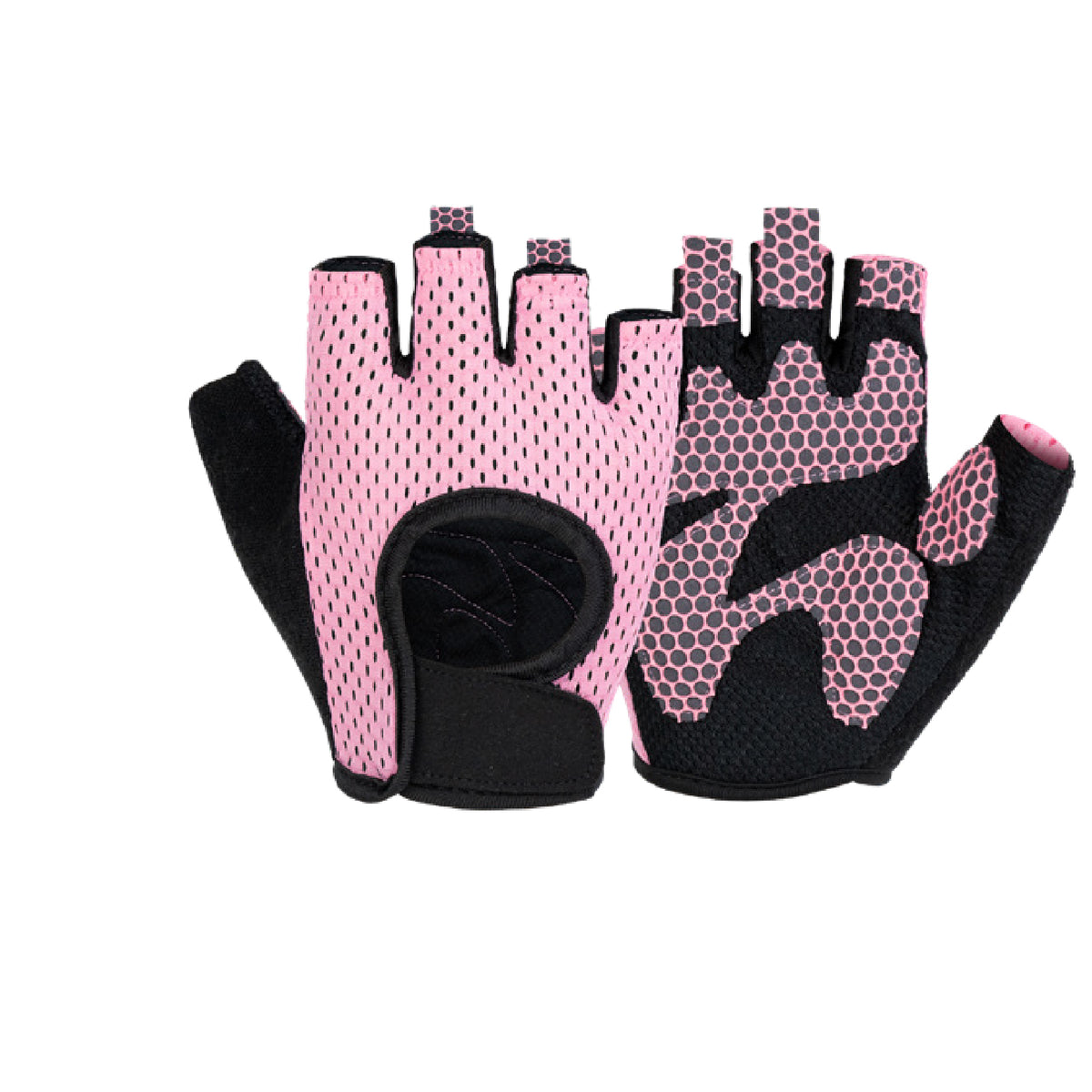 Custom fingerless gym gloves, Style 1-2043 for private-label fitness brands