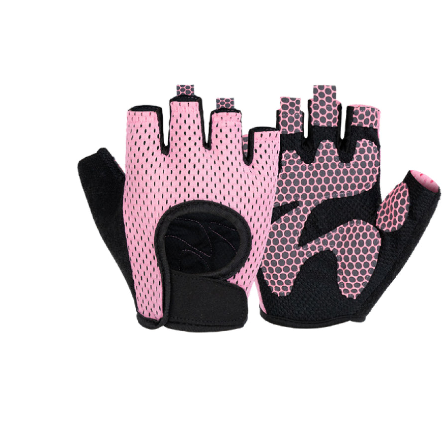 Custom fingerless gym gloves, Style 1-2043 for private-label fitness brands