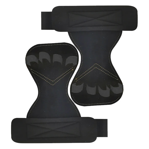 Custom leather-grip lifting grips, Style 1-13 for private-label fitness brands