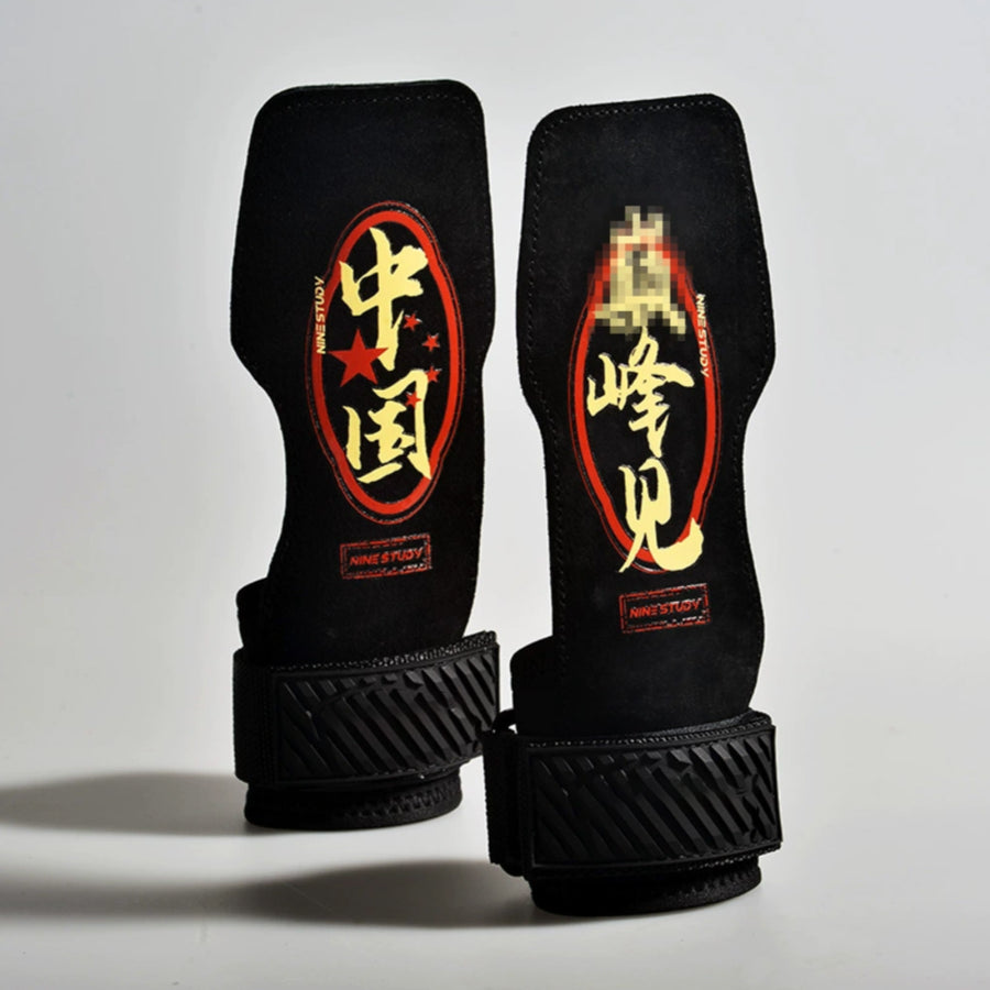 Custom graphic-pattern gym gloves for private-label fitness brands
