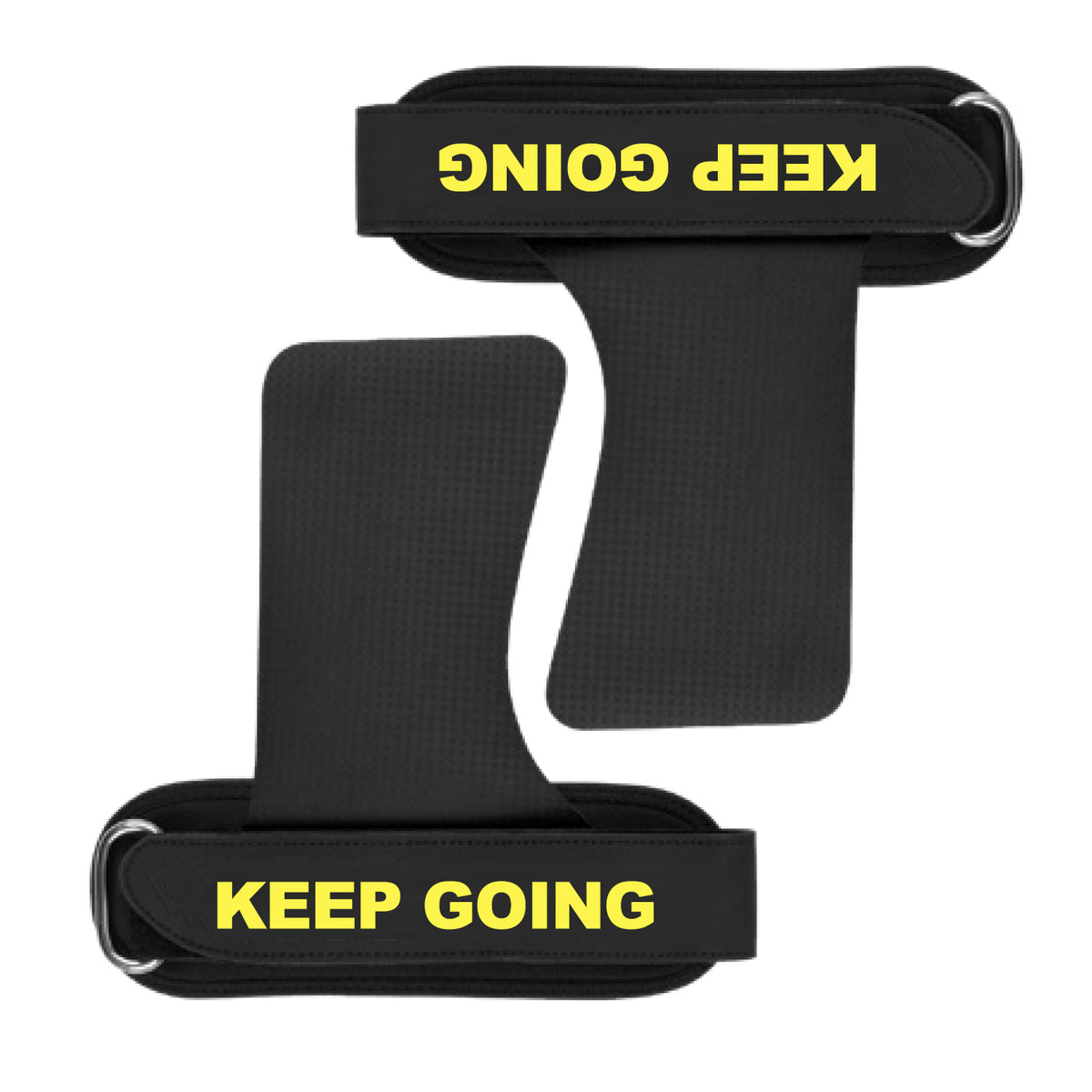 Custom textured-grip lifting grips, Style 1-1067 for private-label fitness brands