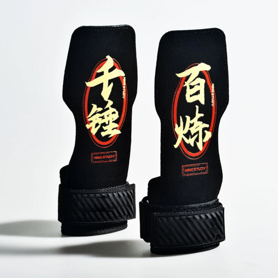 Custom graphic-pattern gym gloves for private-label fitness brands