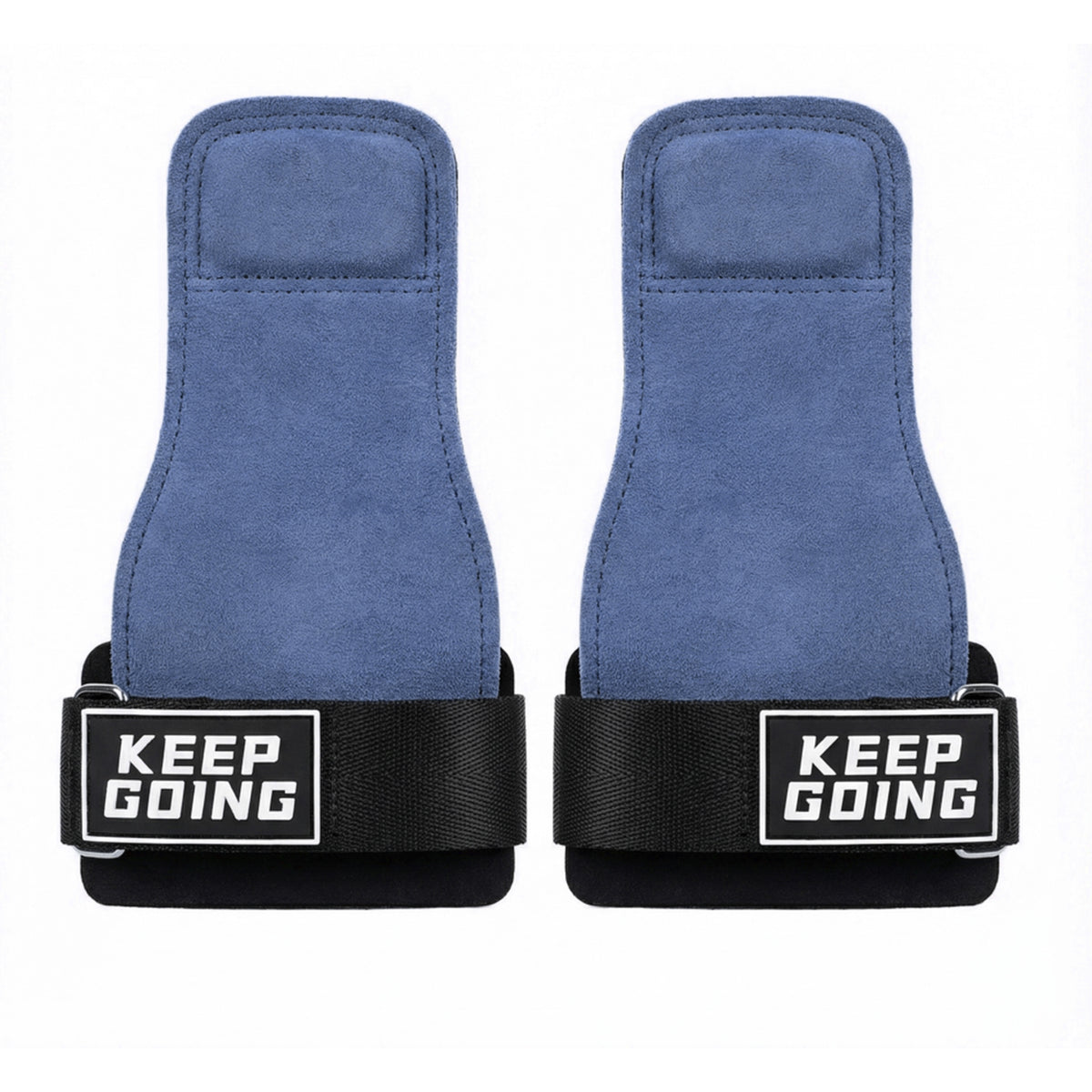 Custom leather-grip lifting grips, Style 1-01 for private-label fitness brands