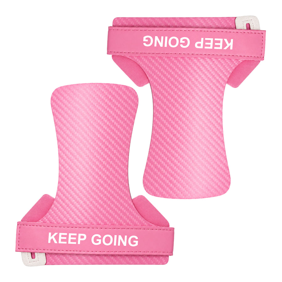 Custom textured-grip lifting grips, Style 1-09 for private-label fitness brands