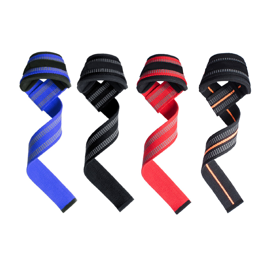 Custom cotton-style lifting straps, Style 3-0002 for private-label fitness brands