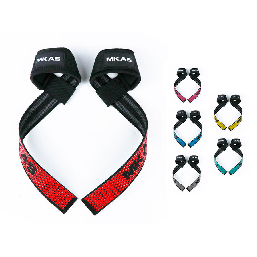 Custom woven lifting straps, Style 3-0009 for private-label fitness brands