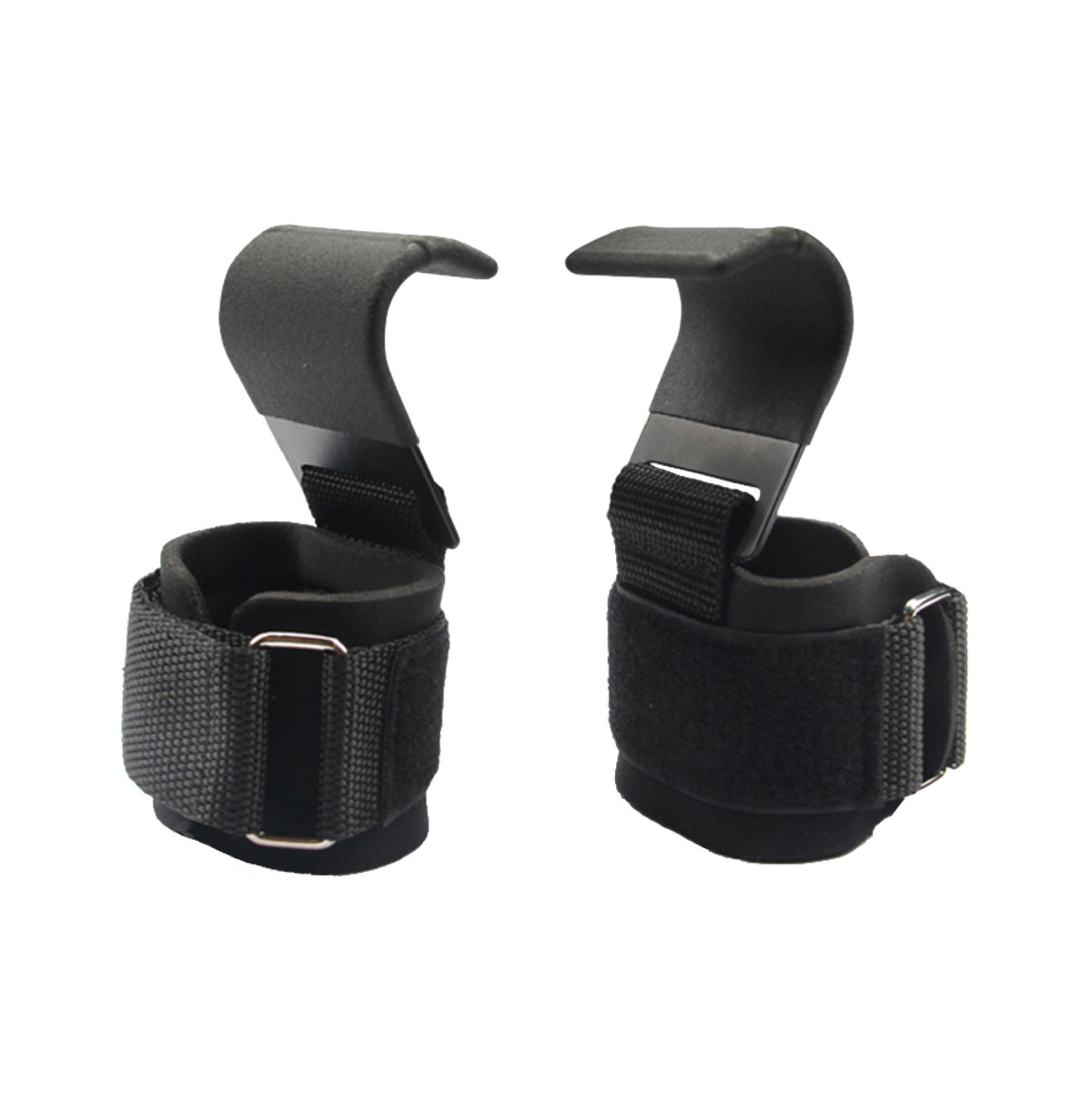 Custom hook-style weightlifting hooks, Style 3-0012 for private-label fitness brands
