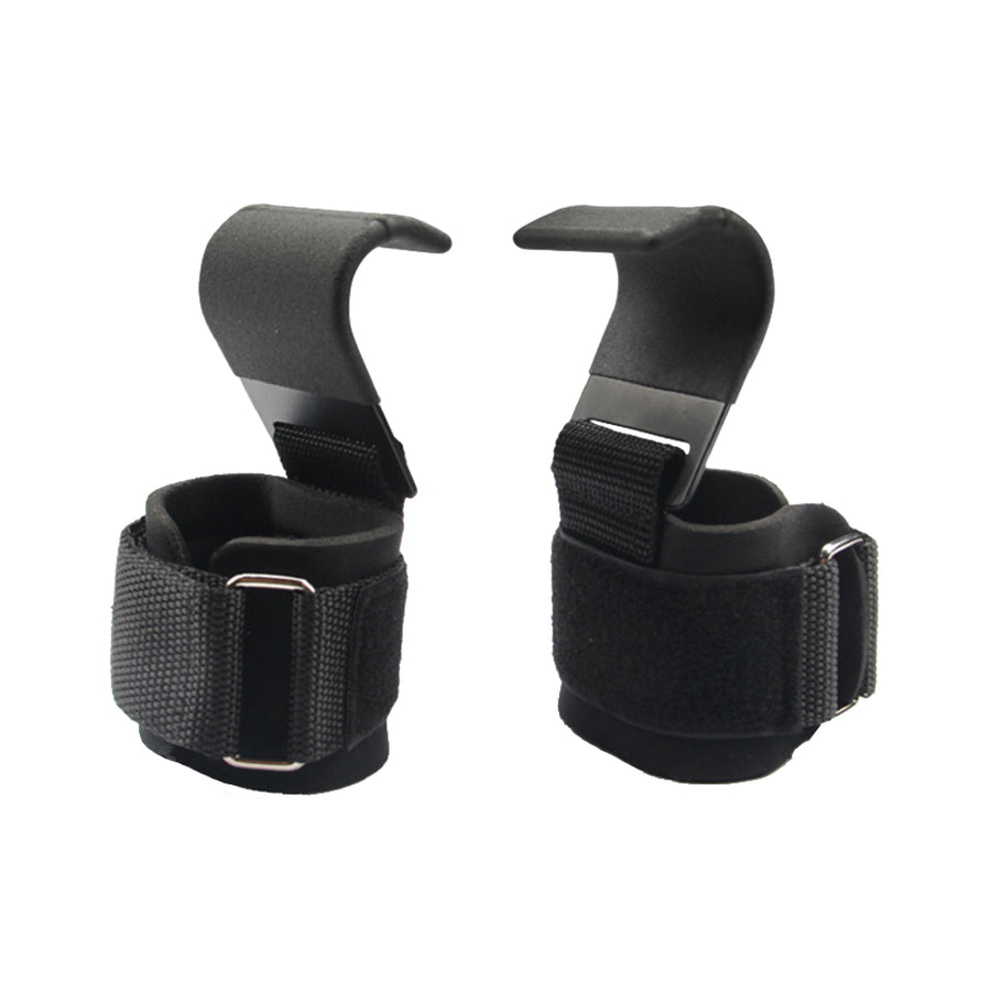 Custom hook-style weightlifting hooks, Style 3-0012 for private-label fitness brands