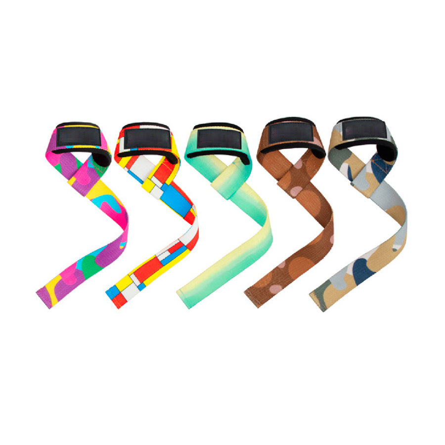 Custom woven lifting straps, Style 3-0018 for private-label fitness brands