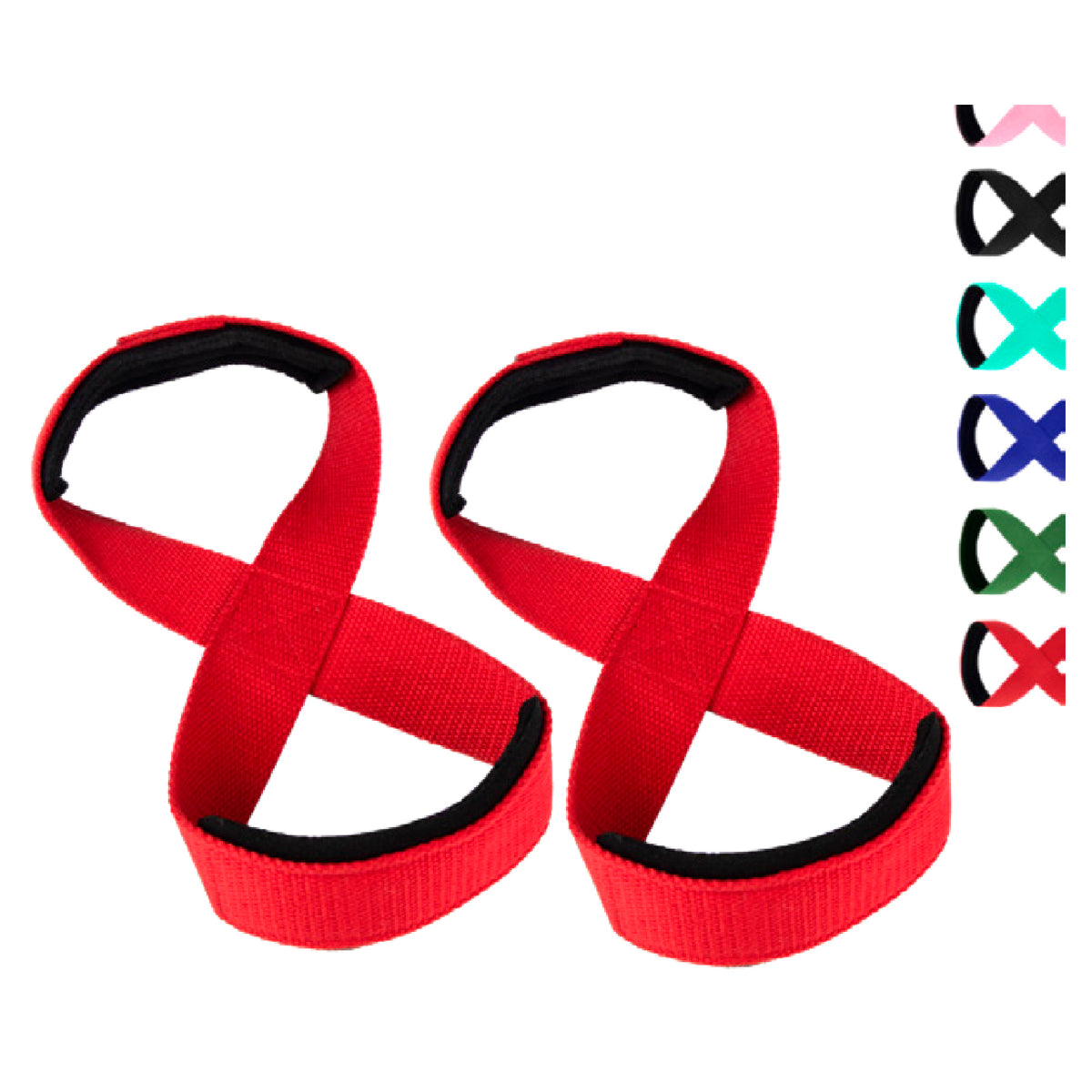Custom woven lifting straps, Style 3-0022 for private-label fitness brands