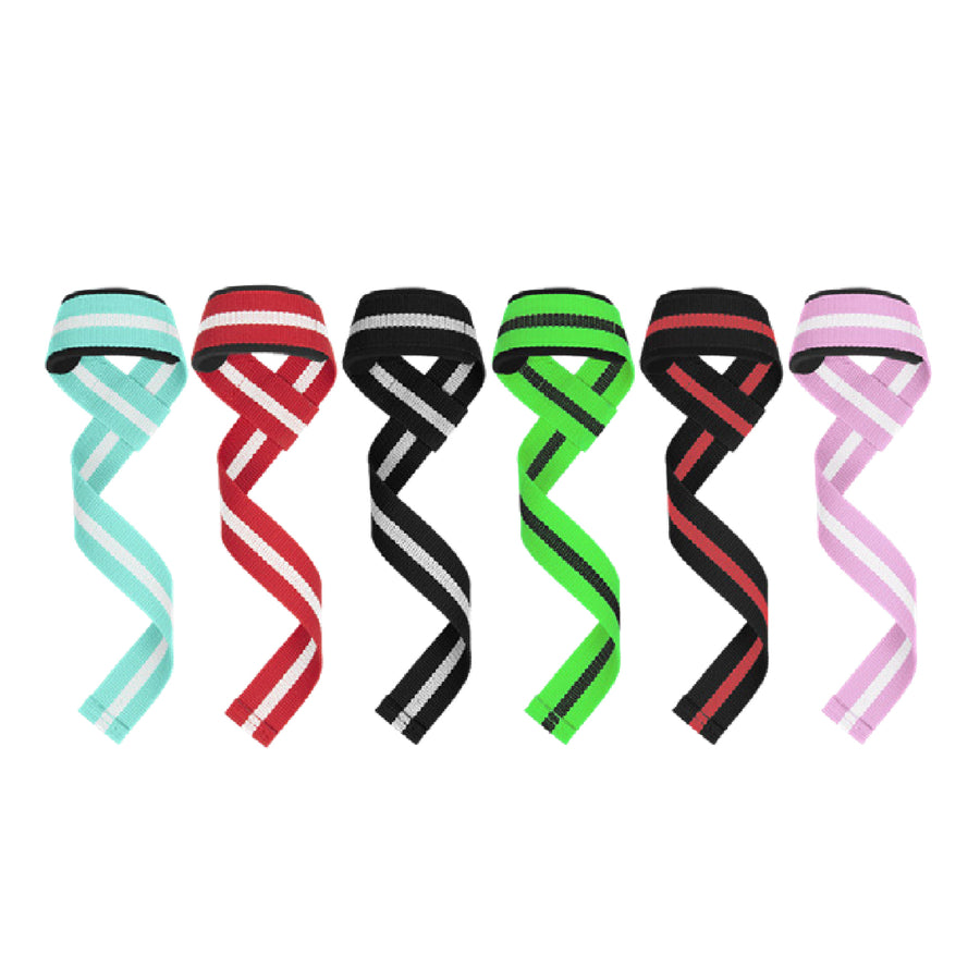 Custom cotton-style lifting straps, Style 3-0026 for private-label fitness brands
