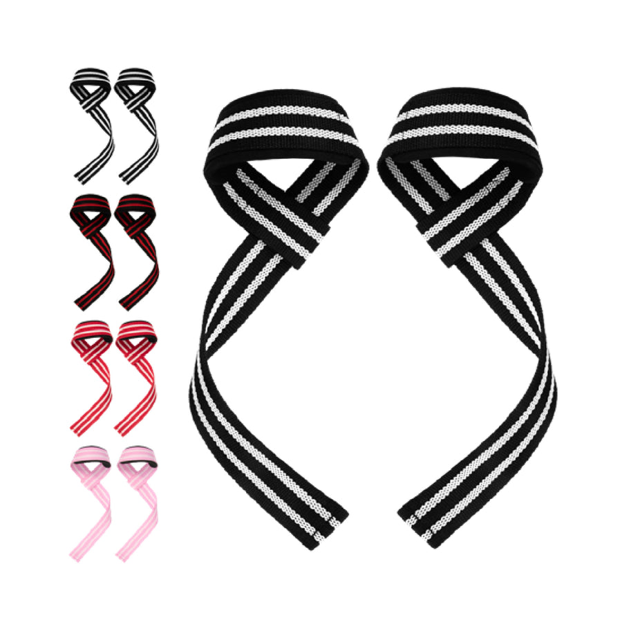 Custom woven lifting straps, Style 3-0027 for private-label fitness brands
