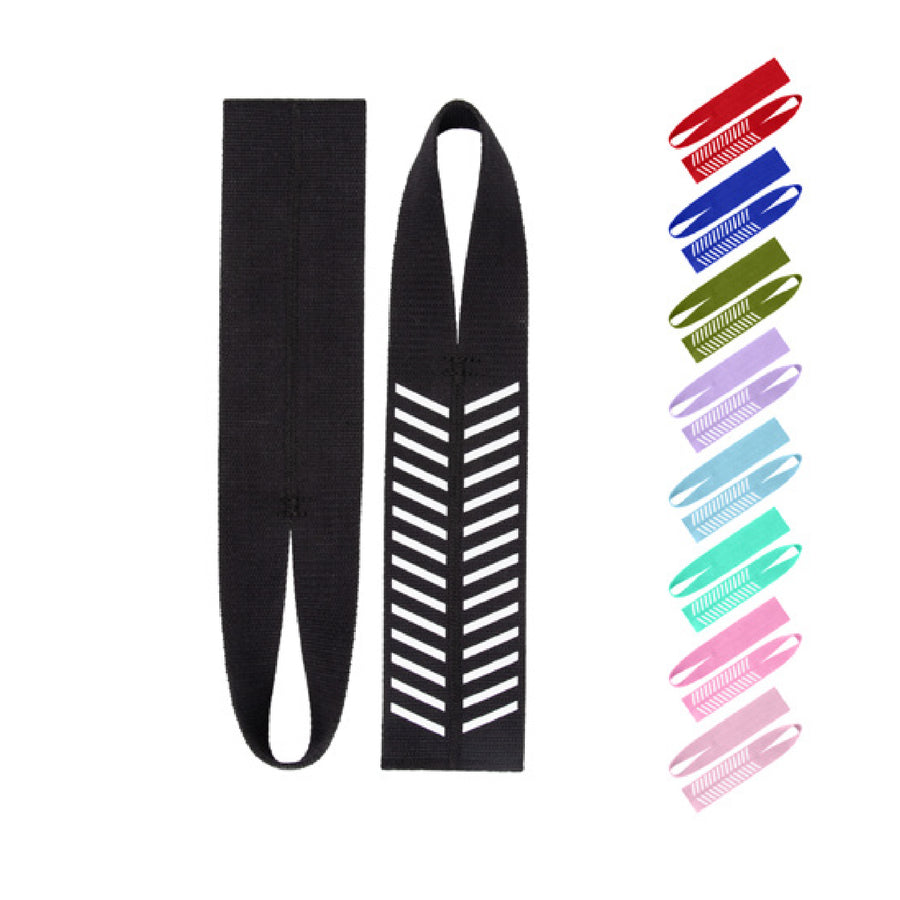 Custom woven lifting straps, Style 3-0029 for private-label fitness brands
