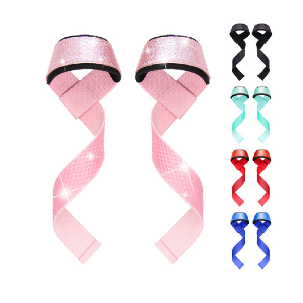 Custom cotton-style lifting straps, Style 3-0038 for private-label fitness brands