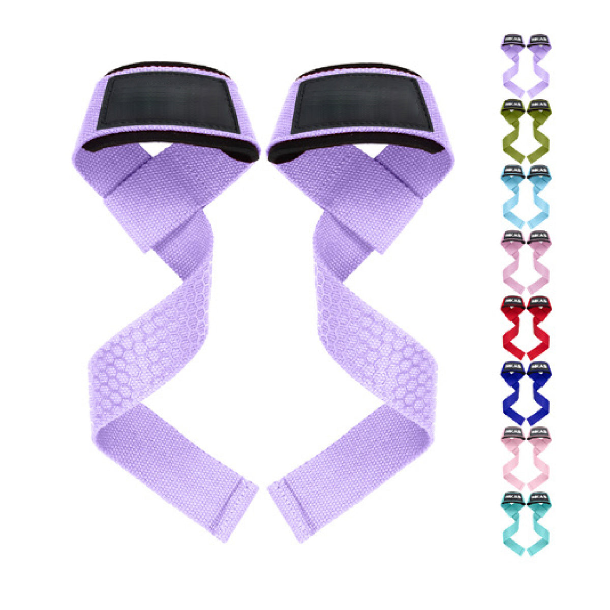 Custom cotton-style lifting straps, Style 3-0039 for private-label fitness brands