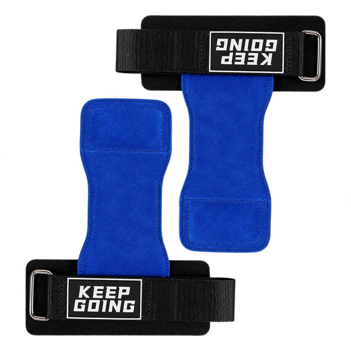Custom leather-grip lifting grips, Style 1-06 for private-label fitness brands
