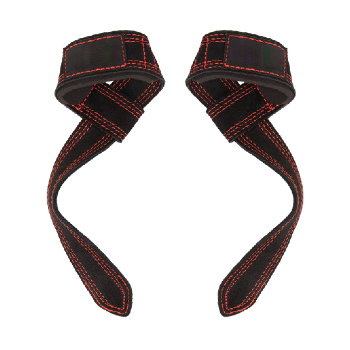 Custom leather-grip lifting straps, Style 52-1001 for private-label fitness brands