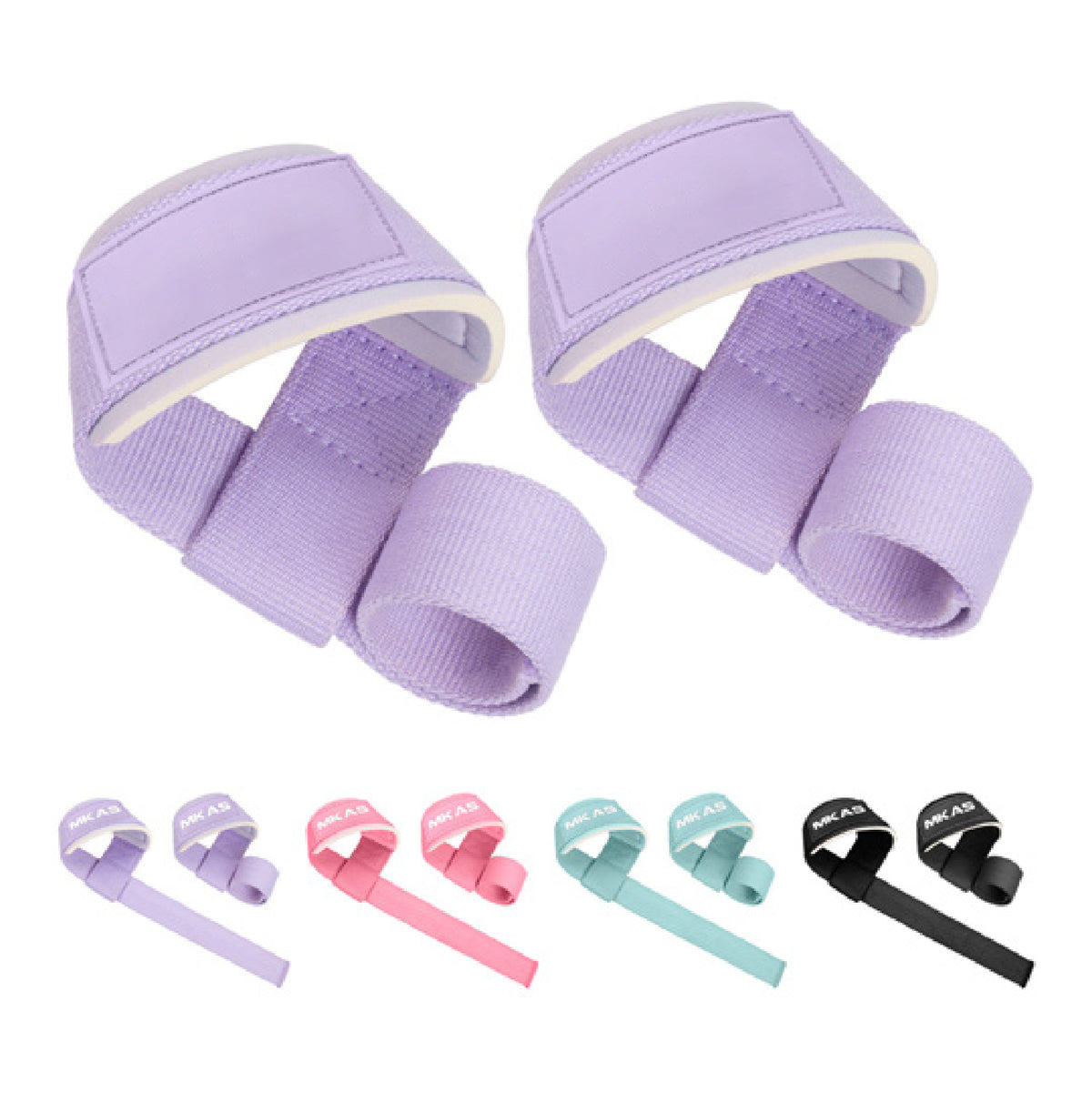 Custom cotton-style lifting straps, Style 52-1005 for private-label fitness brands