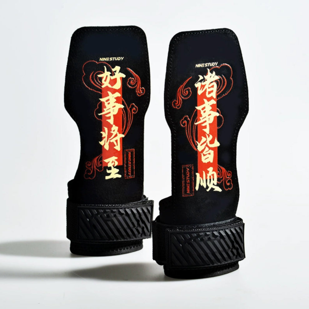 Custom graphic-pattern gym gloves for private-label fitness brands