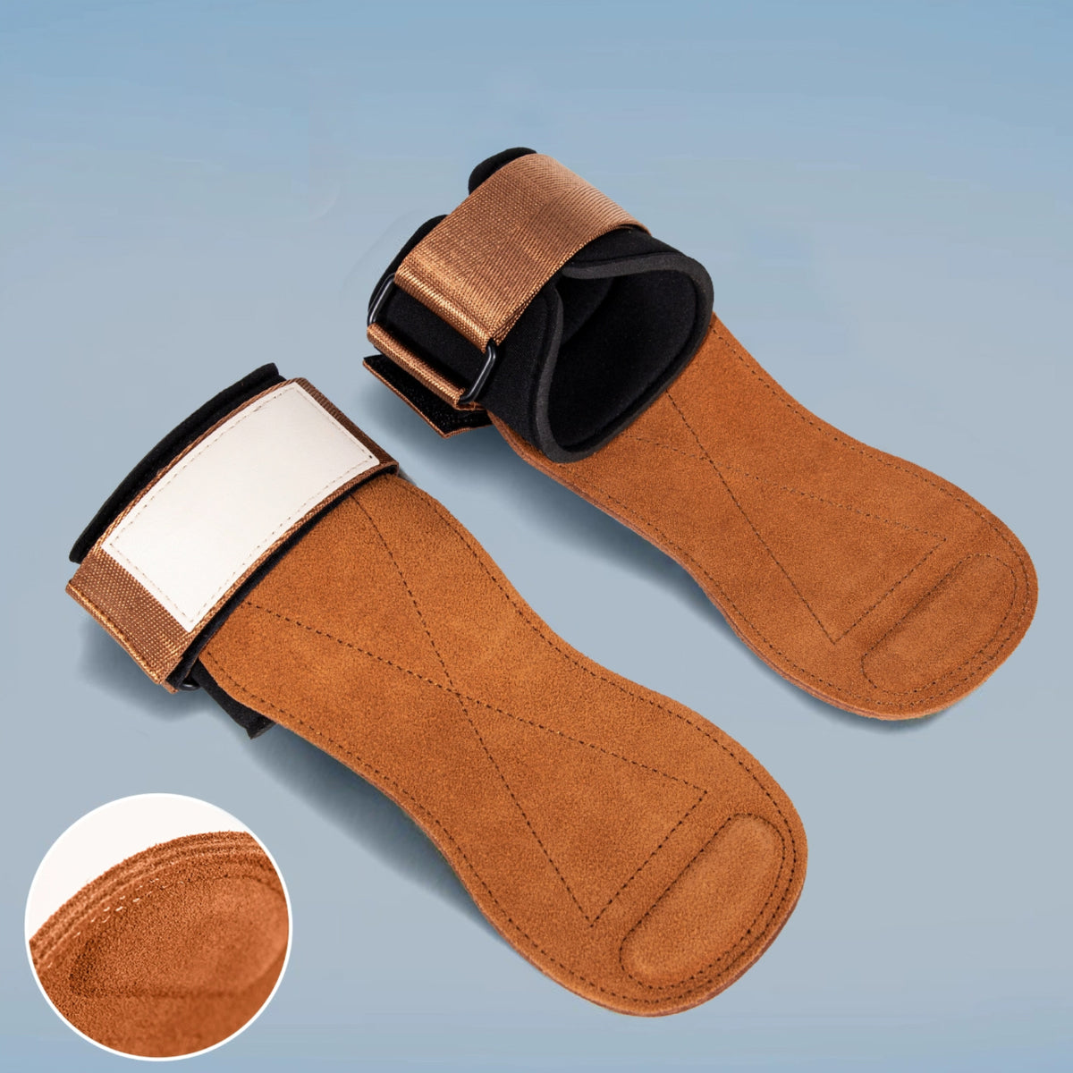 Custom leather-grip gym gloves for private-label fitness brands