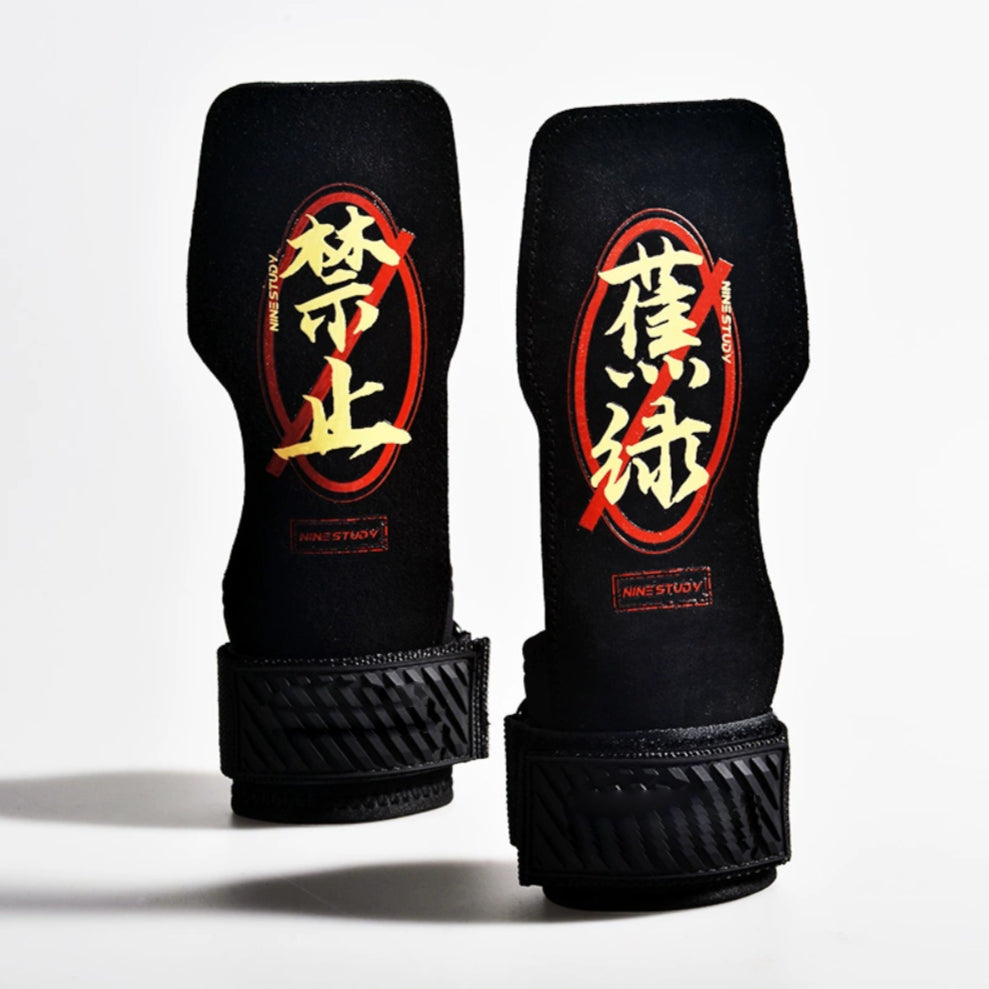 Custom graphic-pattern gym gloves for private-label fitness brands