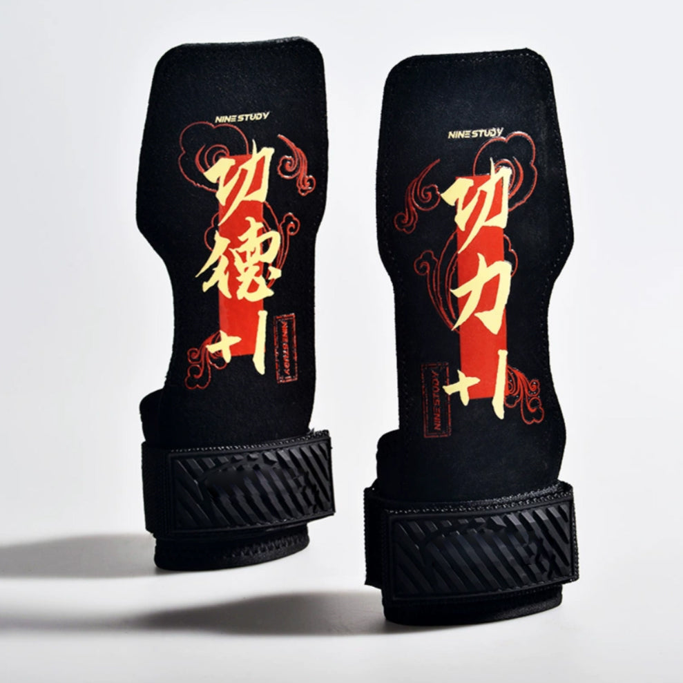 Custom graphic-pattern gym gloves for private-label fitness brands