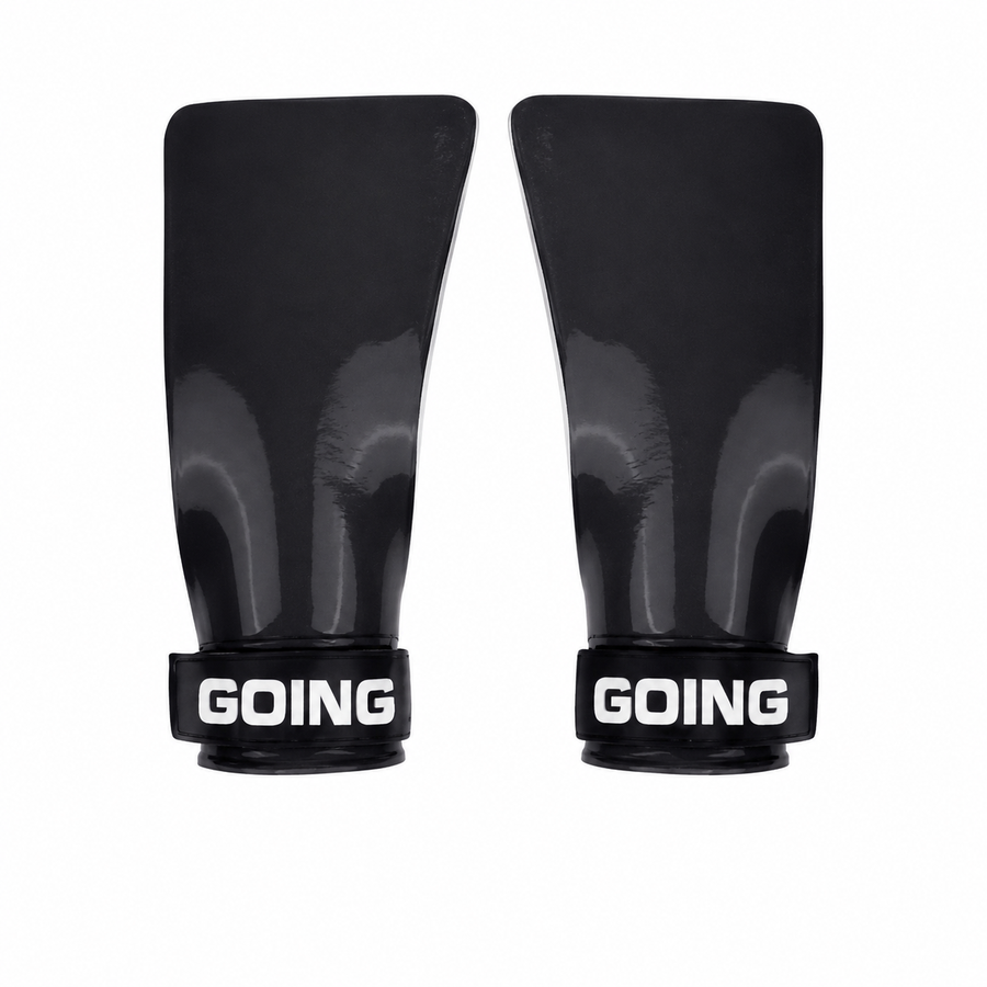 Custom textured-grip lifting grips, Style 1-1073 for private-label fitness brands