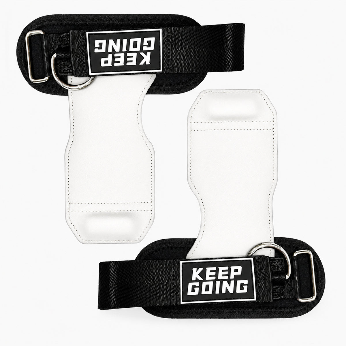 Custom textured-grip lifting grips, Style 1-03 for private-label fitness brands