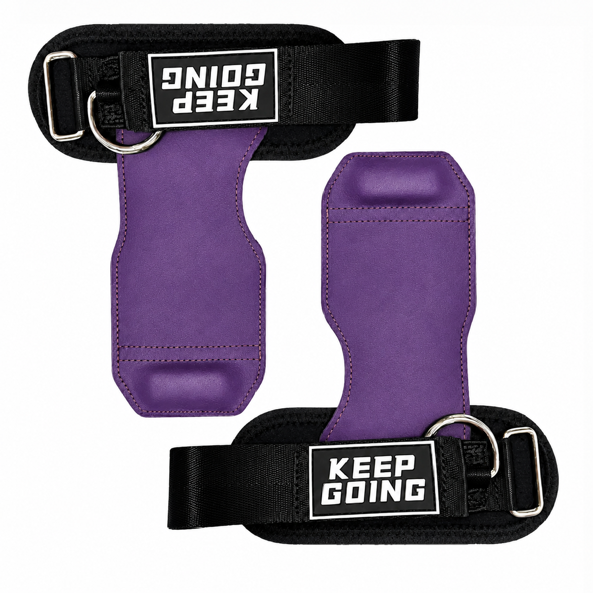 Custom textured-grip lifting grips, Style 1-03 for private-label fitness brands