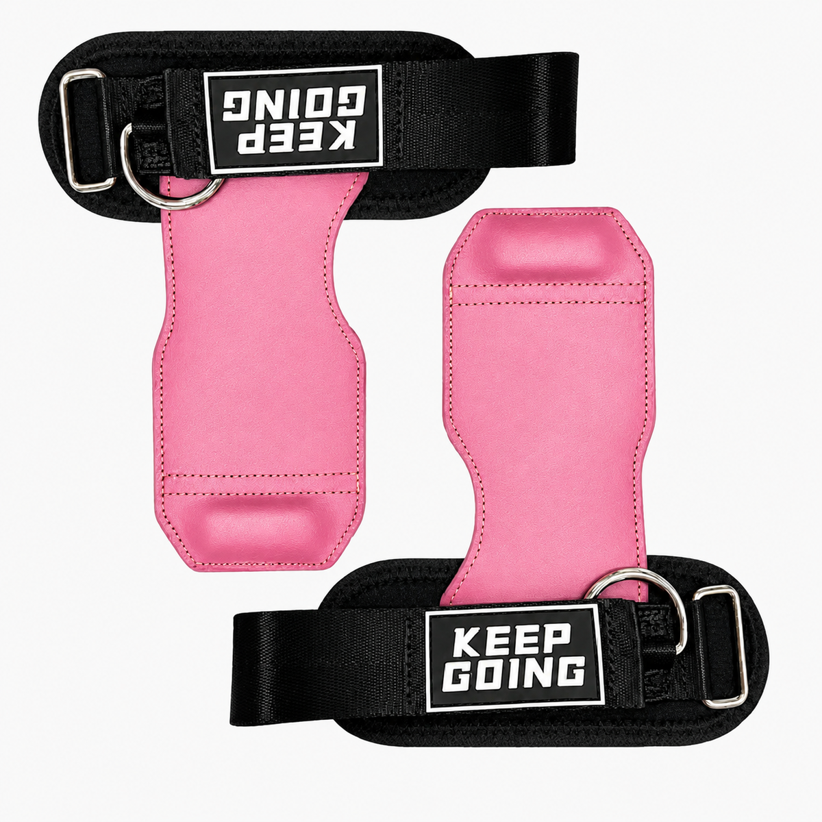 Custom textured-grip lifting grips, Style 1-03 for private-label fitness brands