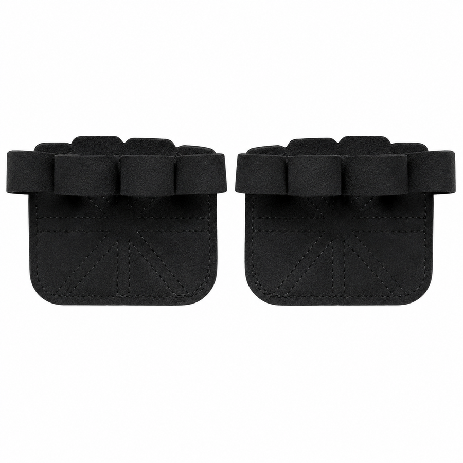 Custom leather-grip lifting grips, Style 1-15 for private-label fitness brands