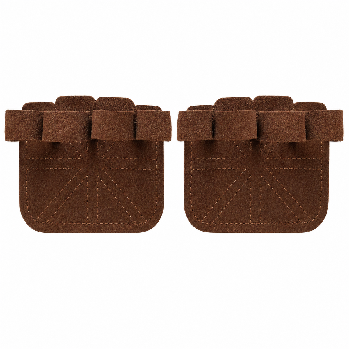 Custom leather-grip lifting grips, Style 1-15 for private-label fitness brands