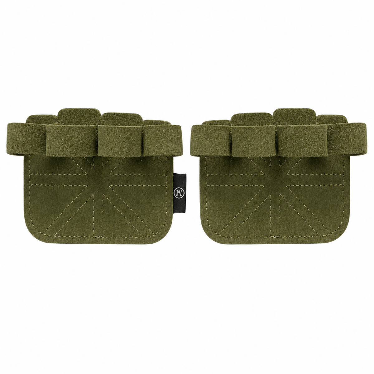 Custom leather-grip lifting grips, Style 1-15 for private-label fitness brands