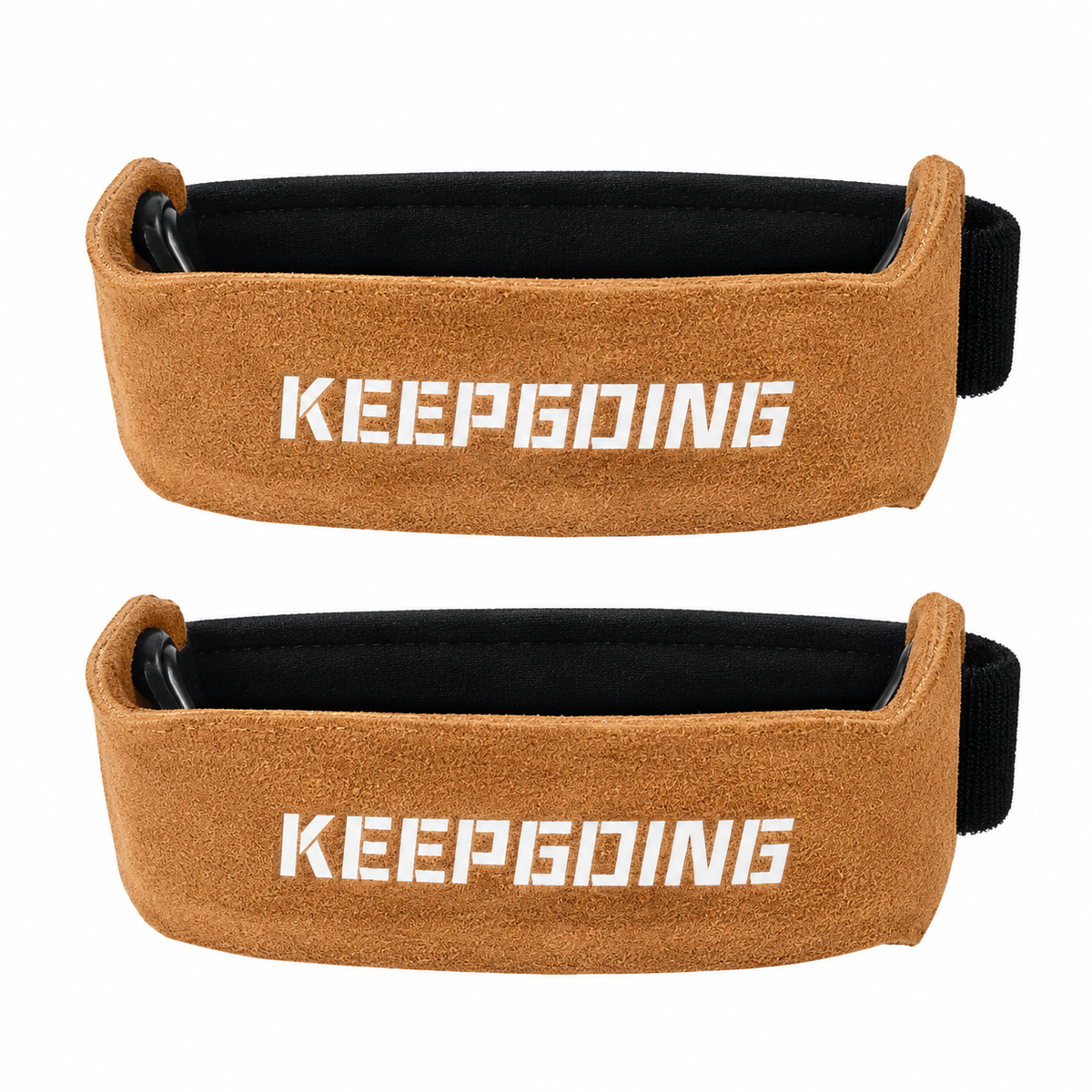 Custom cotton-style lifting grips, Style 1-17 for private-label fitness brands